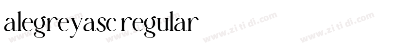 alegreyasc regular字体转换 alegreyasc regular字体转换